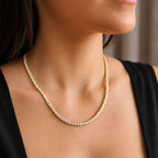 COLAR RIVIERA CATHERINE - BANHADO À OURO 18K