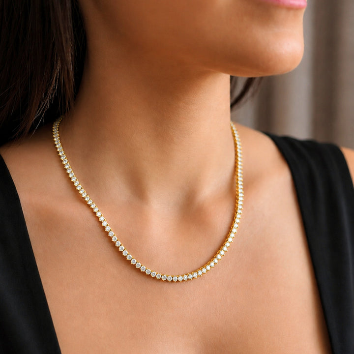 COLAR RIVIERA CATHERINE - BANHADO À OURO 18K