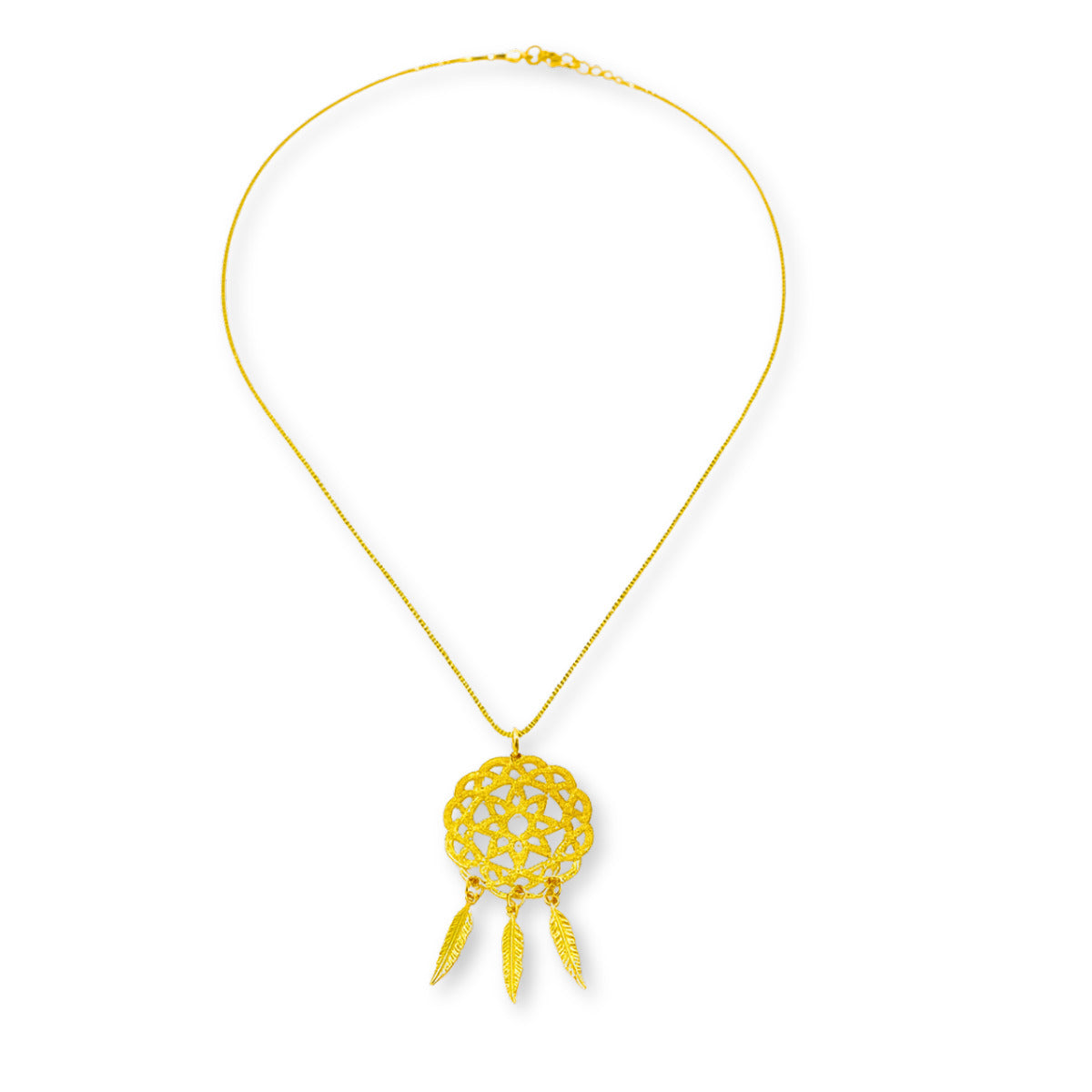 COLAR DREAMCATCHER - BANHO OURO