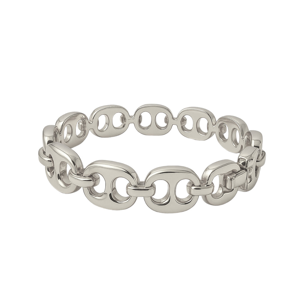 BRACELETE LIEN - BANHADO A RÓDIO BRANCO