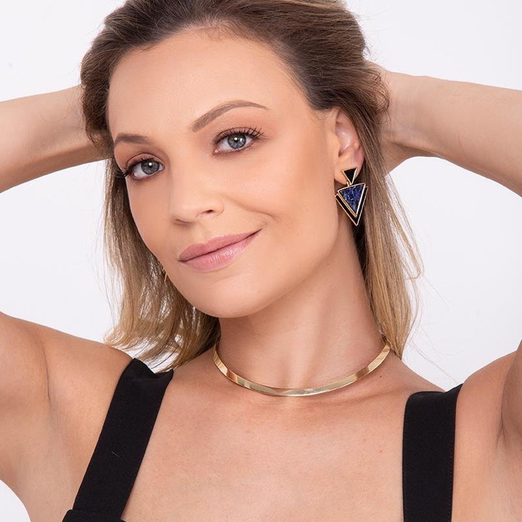 CHOKER ARO LISO - BANHO OURO