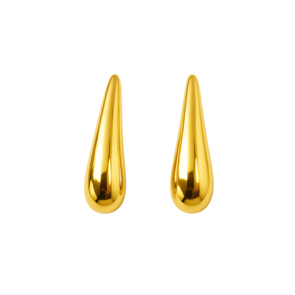 BRINCO GOTA SERENA - REVESTIDO A OURO 18K