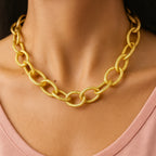 COLAR AURUM - BANHADO OURO 18K