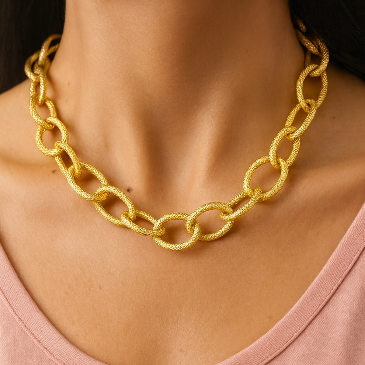 COLAR AURUM - BANHADO OURO 18K