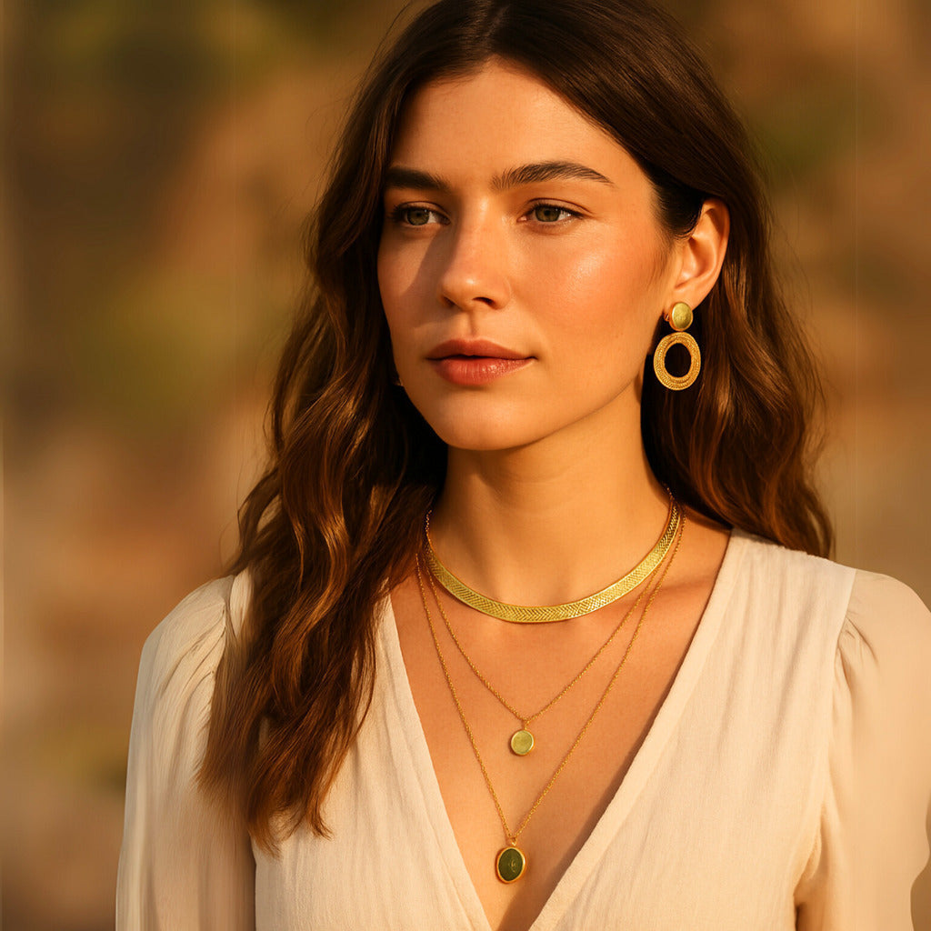 CHOKER ECLIPSE - REVESTIDO A OURO 18K