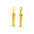 BRINCO FISHBONE - BANHADO A OURO 18k