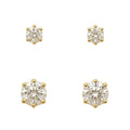 BRINCO PONTO DE LUZ DUPLO - REVESTIDO A OURO 18K