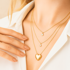 COLAR CAMADAS DE AMOR - REVESTIDO A OURO 18K