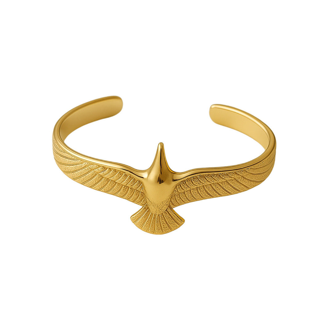 BRACELETE FORÇA ALADA - REVESTIDO A OURO 18K