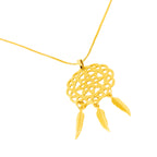 COLAR DREAMCATCHER - BANHADO A OURO 18K