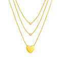 COLAR CAMADAS DE AMOR - REVESTIDO A OURO 18K