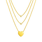 COLAR CAMADAS DE AMOR - REVESTIDO A OURO 18K