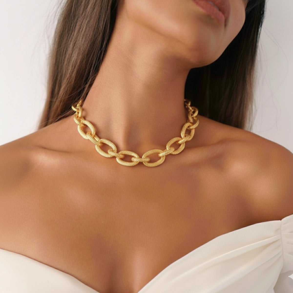 COLAR AURUM - BANHADO OURO 18K