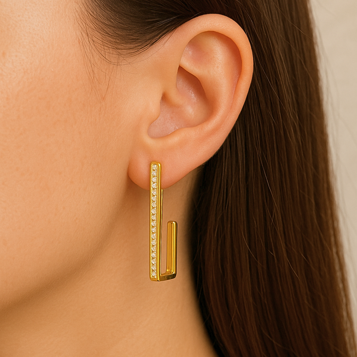 BRINCO PONTO ALTO - REVESTIDO A OURO 18K