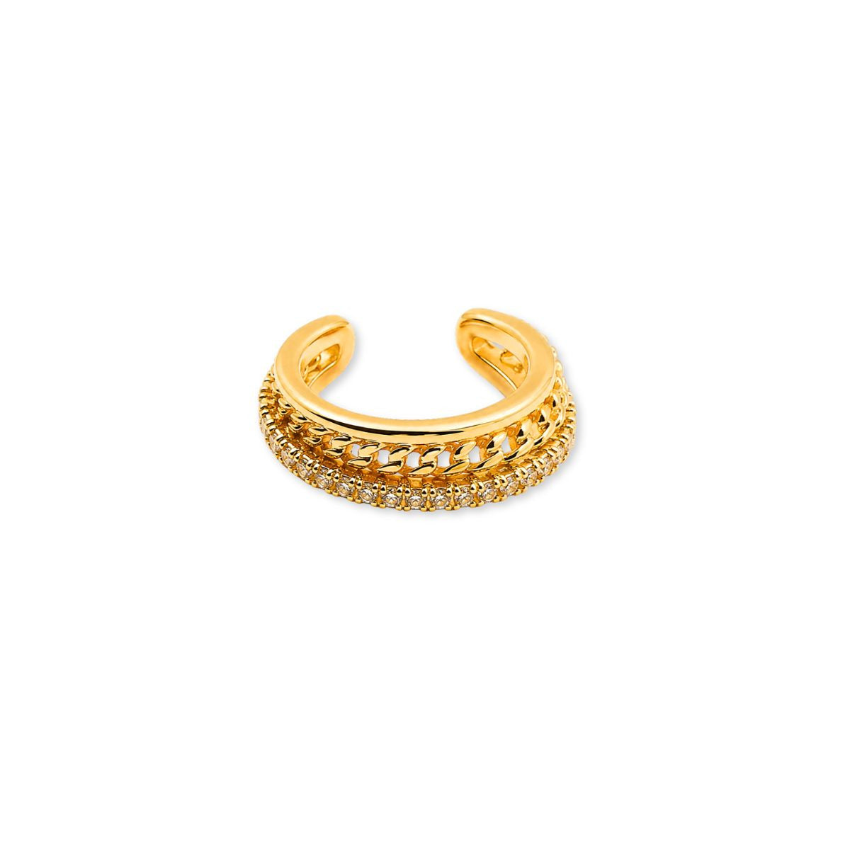 EAR CUFF TROIS - BANHO OURO