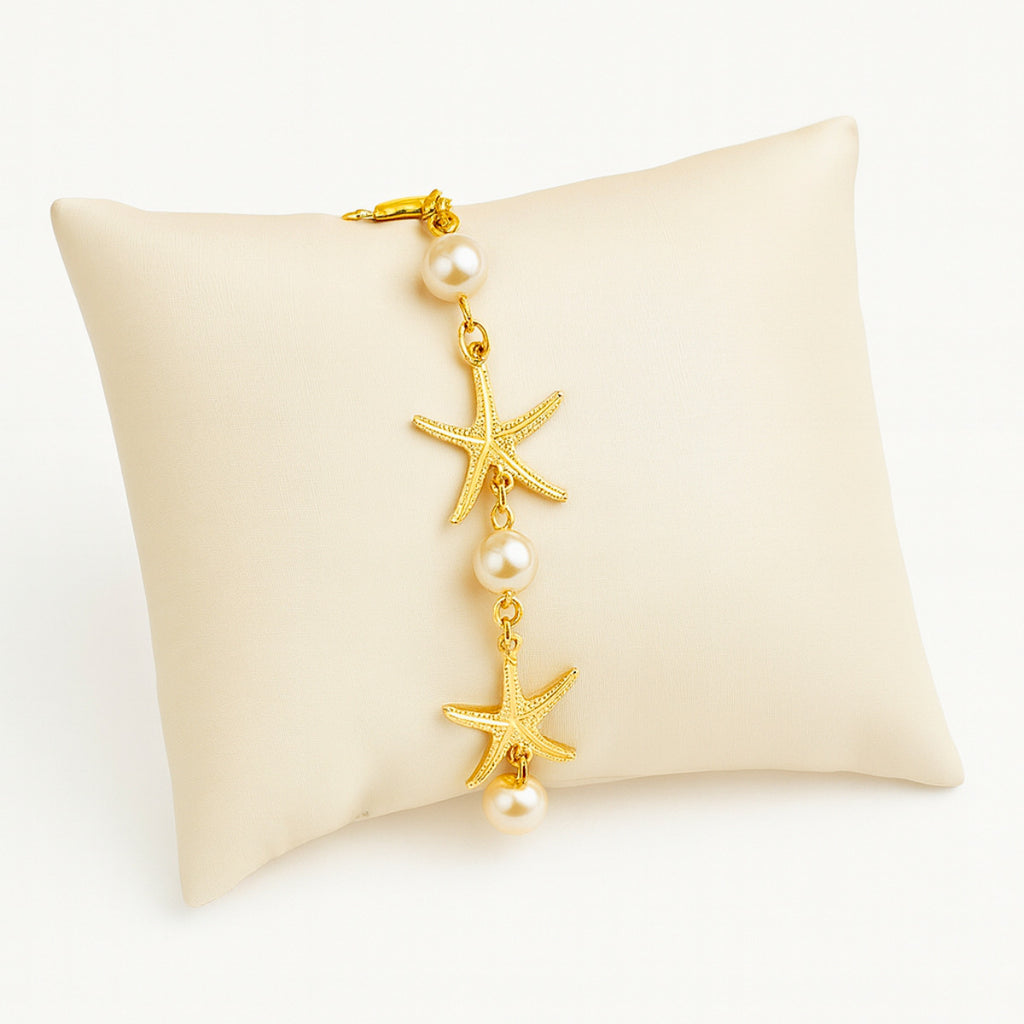 PULSEIRA DOCE MAR - BANHADA A OURO 18K