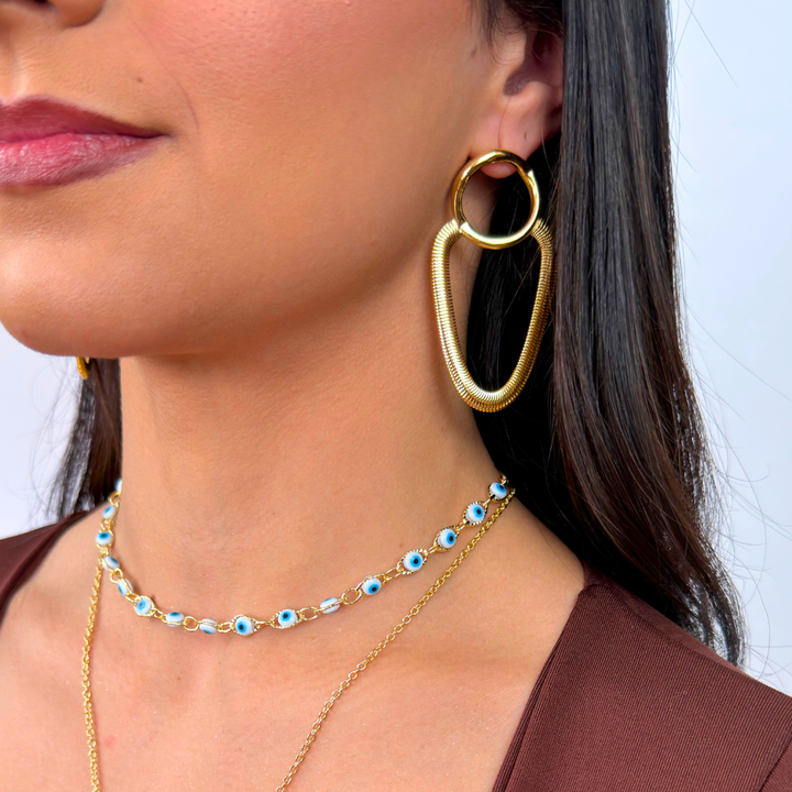 BRINCO ELEGANCE FIO ALEMÃO - BANHADO A OURO 18K