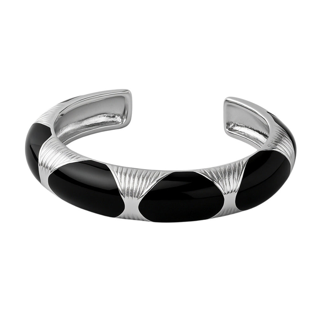 BRACELETE ROYALE - BANHADO A RÓDIO BRANCO