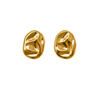 BRINCO TRAÇO FORJADO - REVESTIDO A OURO 18K