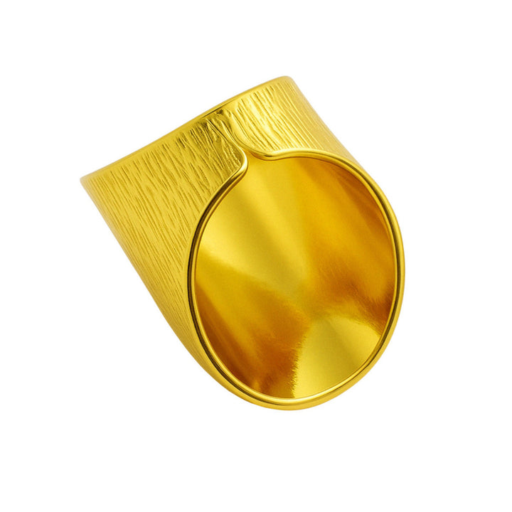 ANEL MANTO CELESTE - REVESTIDO A OURO 18K