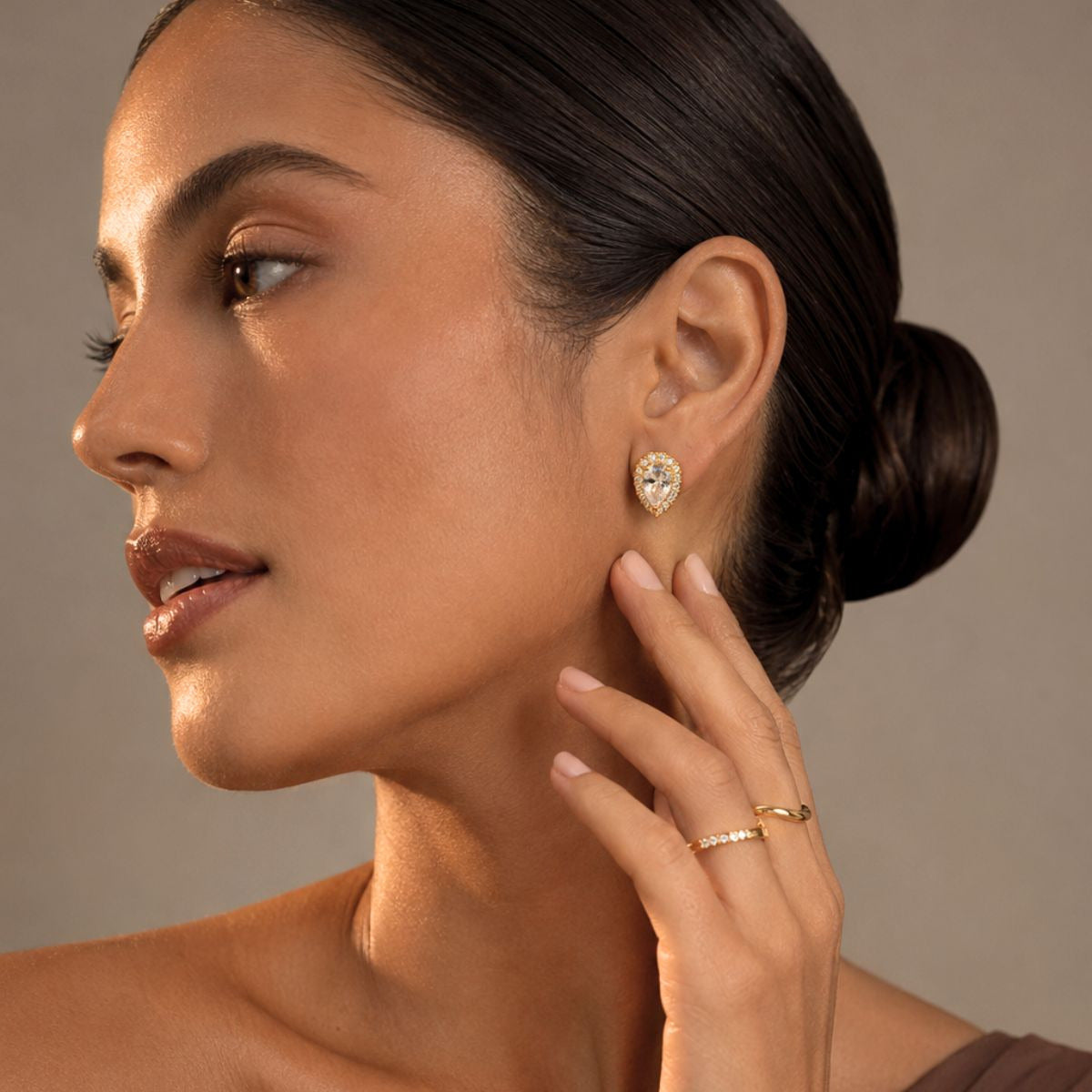BRINCO GOTA AUDREY - BANHO OURO