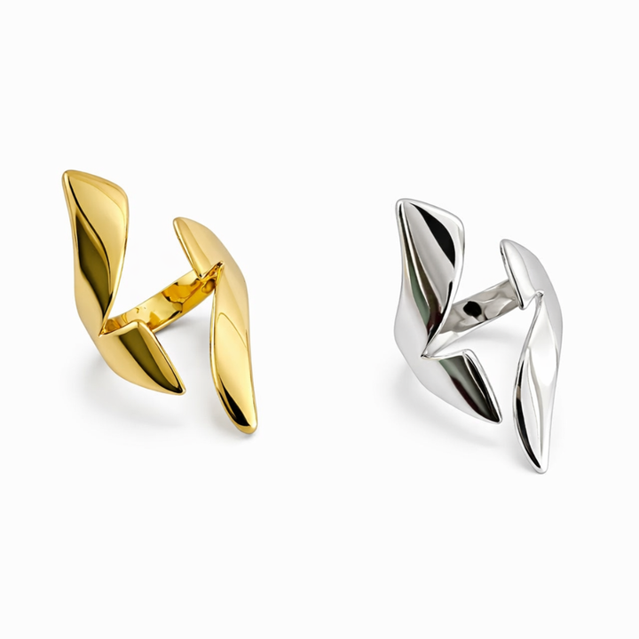 ANEL FENDA PROFUNDA - REVESTIDO A OURO 18K