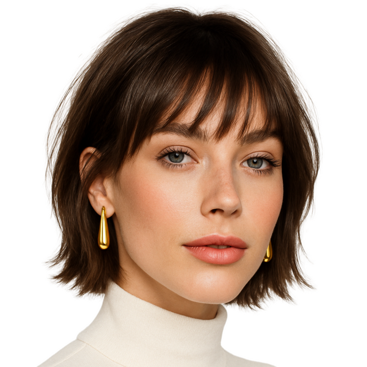 BRINCO GOTA SERENA - REVESTIDO A OURO 18K
