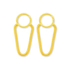 BRINCO ELEGANCE FIO ALEMÃO - BANHADO A OURO 18K