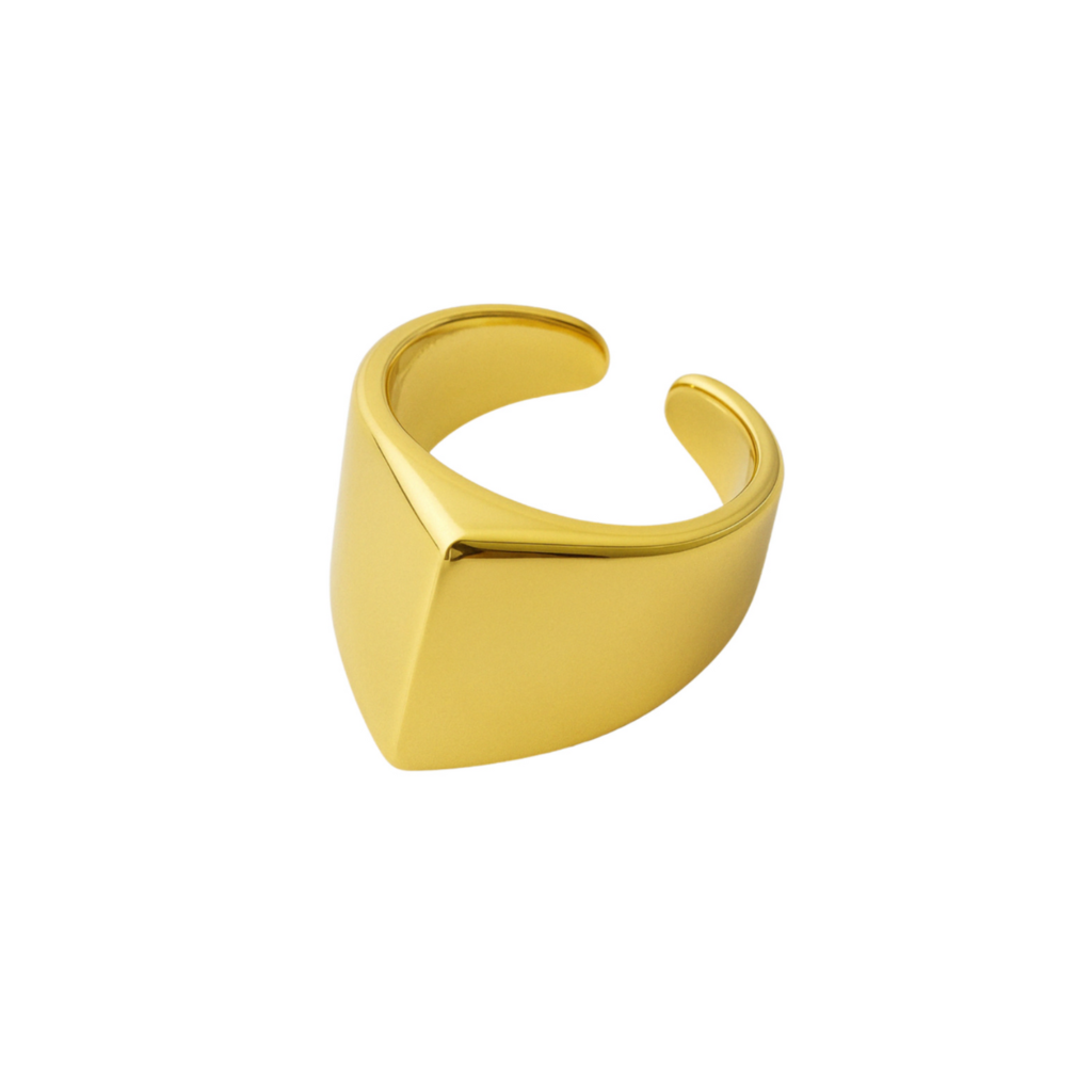 ANEL VECTOR - REVESTIDO A OURO 18K