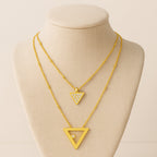 COLAR DUAL - REVESTIDO A OURO 18K