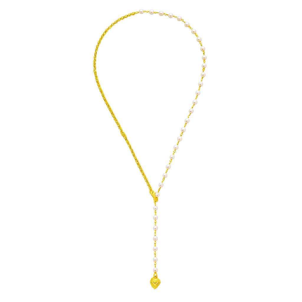 COLAR DUAL ROMANCE - BANHADO A OURO 18K