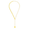 COLAR DUAL ROMANCE - BANHADO A OURO 18K
