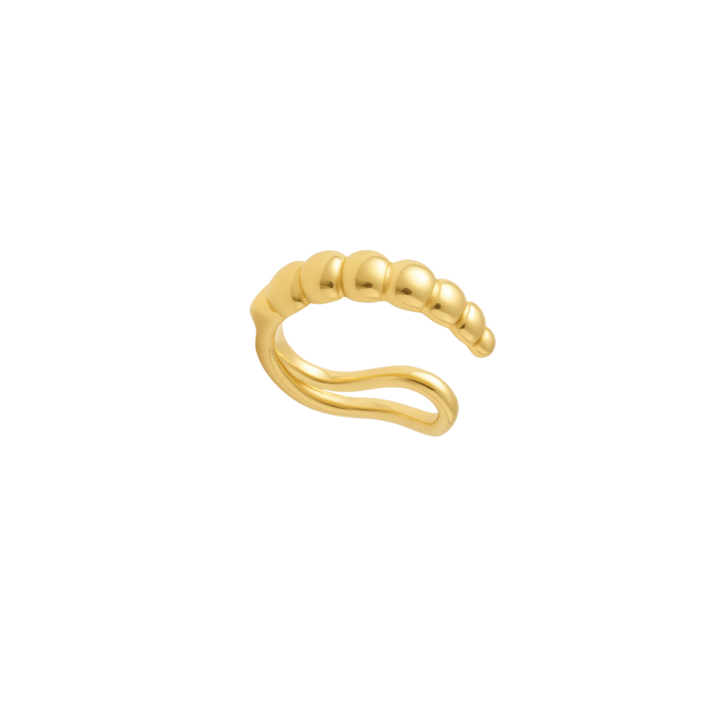EAR CUFF DOCE RAMO - REVESTIDO A OURO 18K