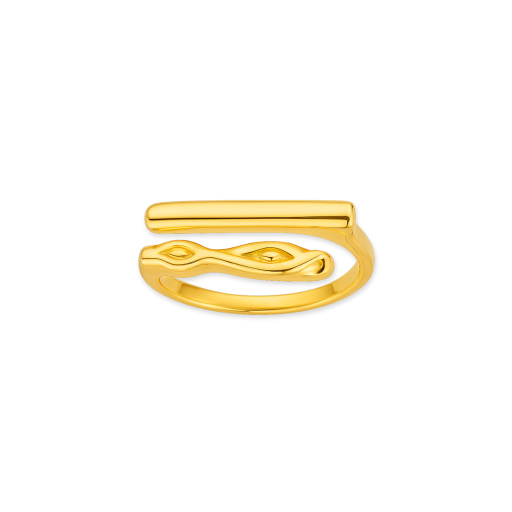 ANEL DUPLA ESSÊNCIA - REVESTIDO A OURO 18K
