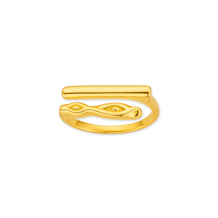 ANEL DUPLA ESSÊNCIA - REVESTIDO A OURO 18K