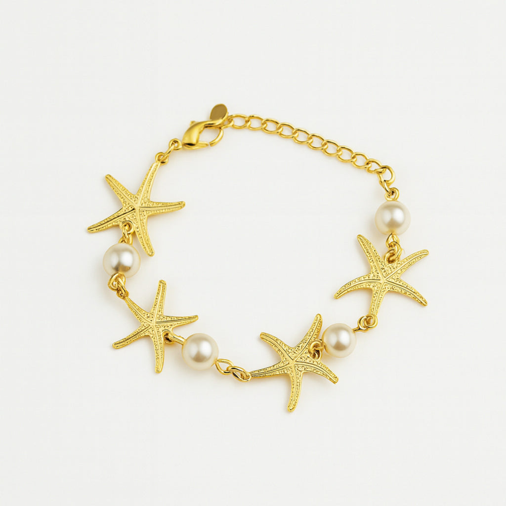 PULSEIRA DOCE MAR - BANHADA A OURO 18K