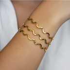 BRACELETE MAROLA - REVESTIDO A OURO 18K