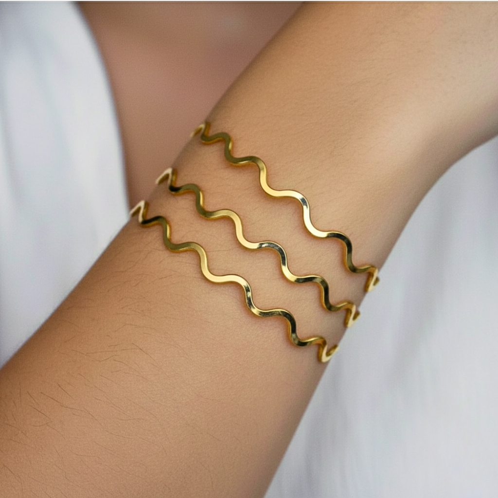 BRACELETE MAROLA - REVESTIDO A OURO 18K