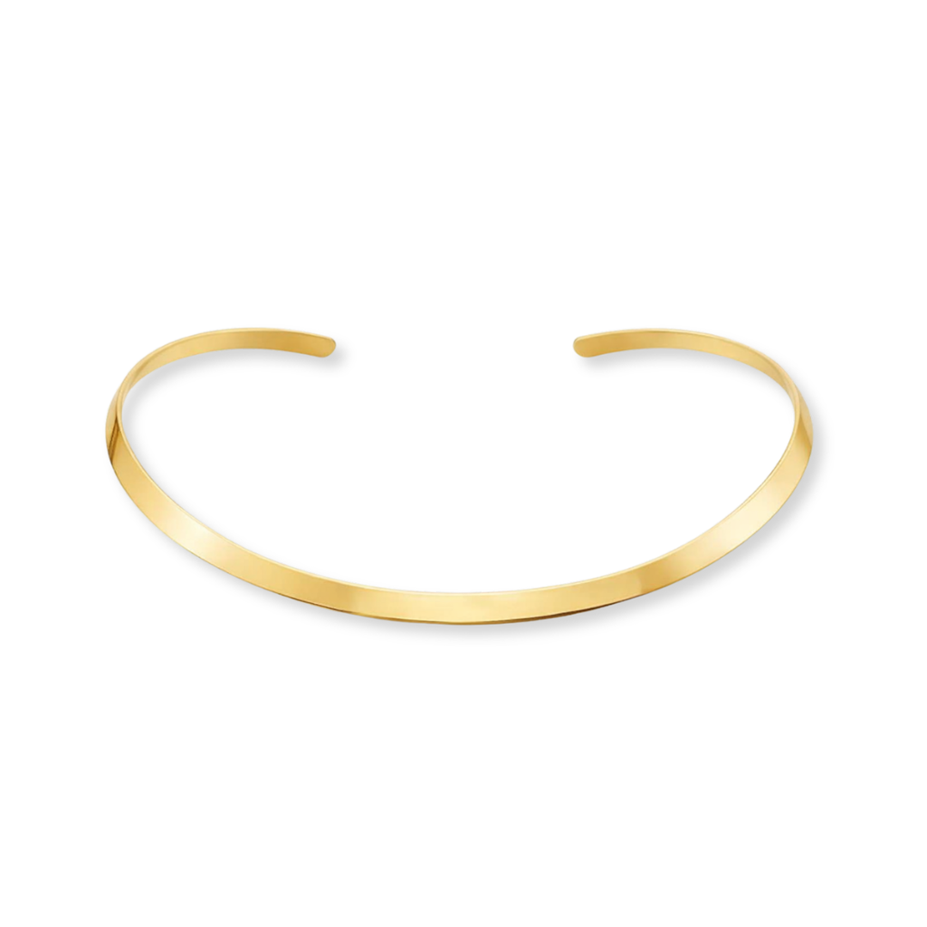 CHOKER ARO LISO - REVESTIDO A OURO 18K