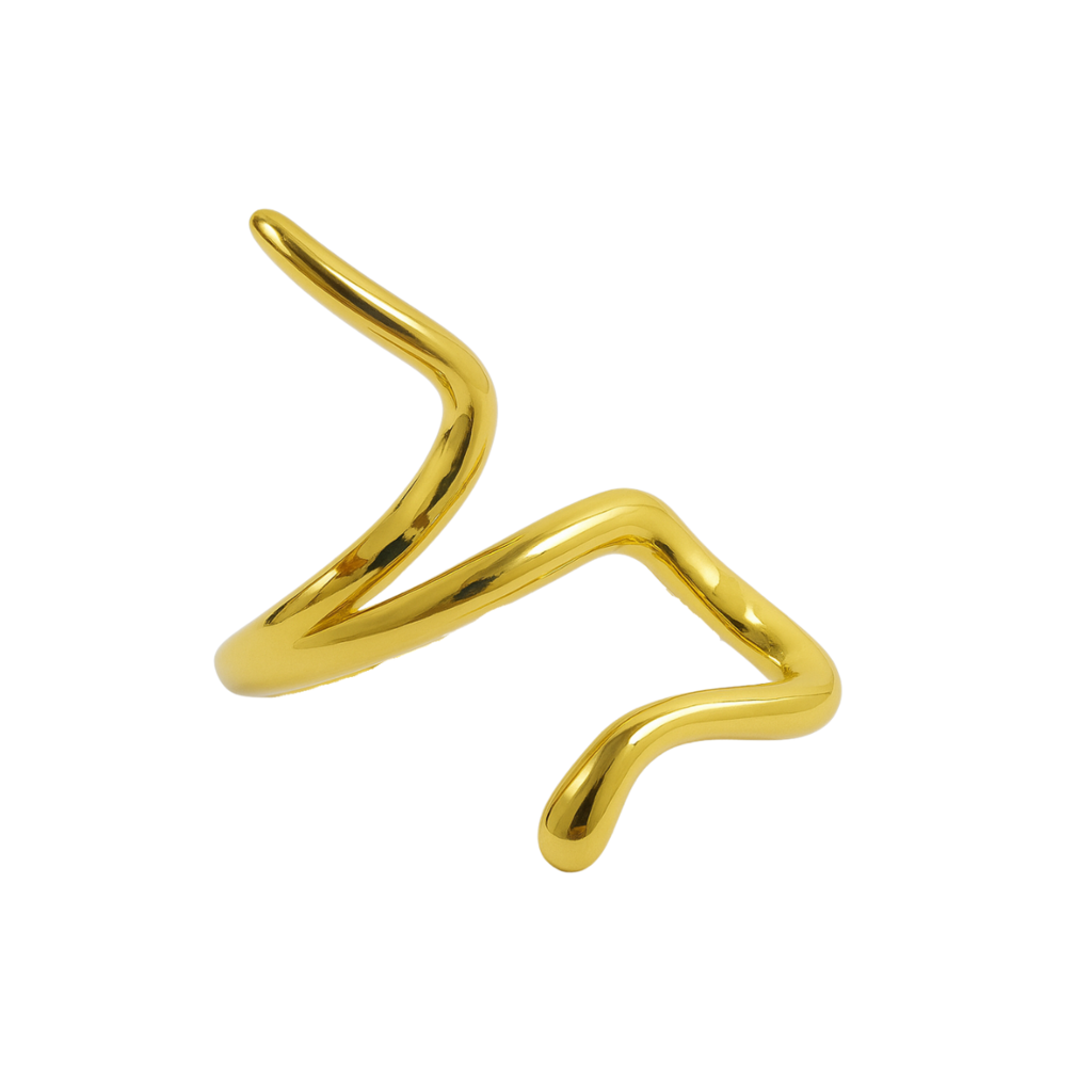 ANEL SERPENTE - REVESTIDO A OURO 18K