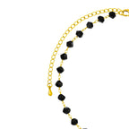 CHOKER COM CRISTAIS PRETOS - BANHADO A OURO 18K (CL3680)
