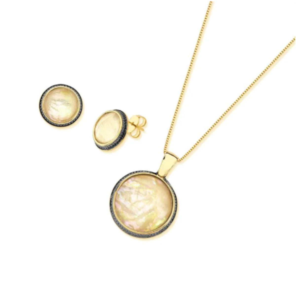 CONJUNTO OPALA DO MAR - BANHO OURO