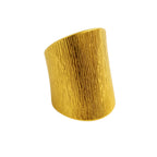 ANEL MANTO CELESTE - REVESTIDO A OURO 18K