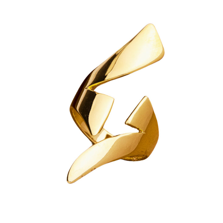ANEL FENDA PROFUNDA - REVESTIDO A OURO 18K