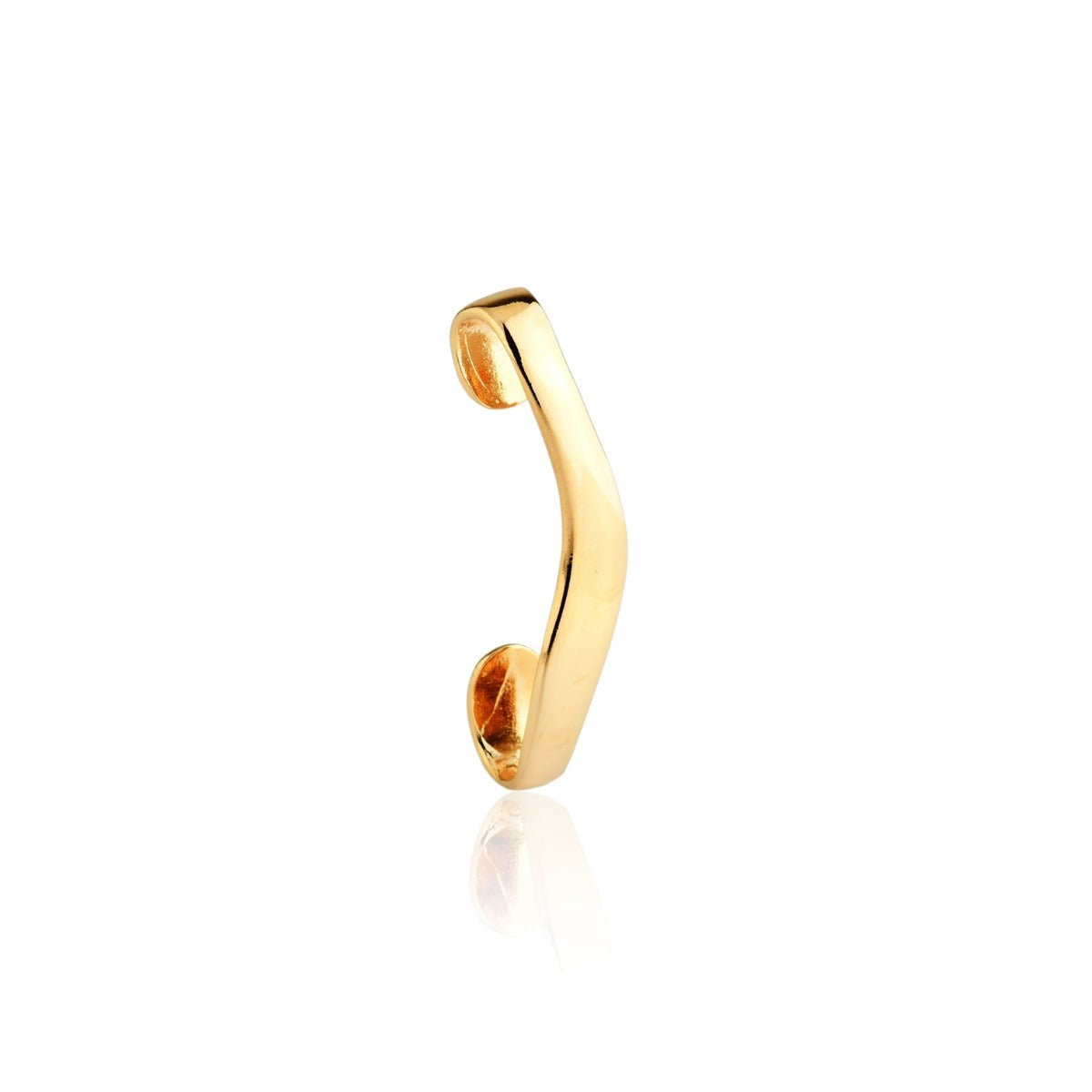 EAR CUFF VENTO LEVE LISO - BANHO OURO