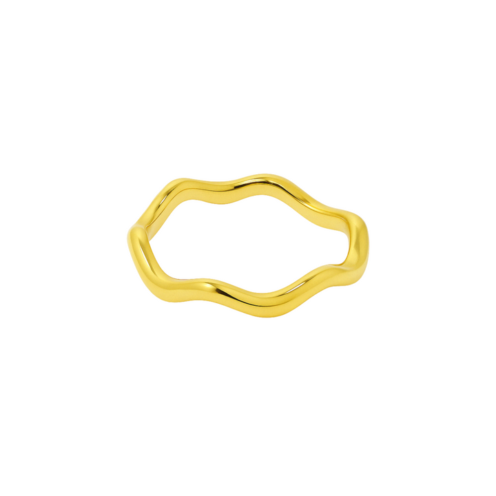 ANEL LINHA DA TERRA - REVESTIDO A OURO 18K