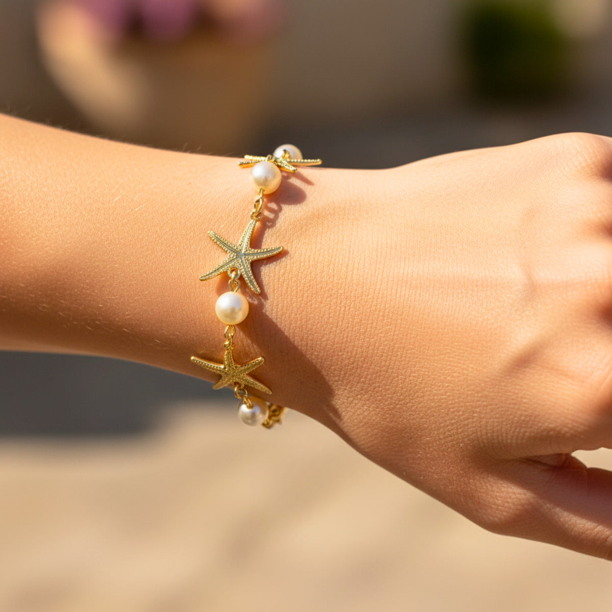 PULSEIRA DOCE MAR - BANHO OURO