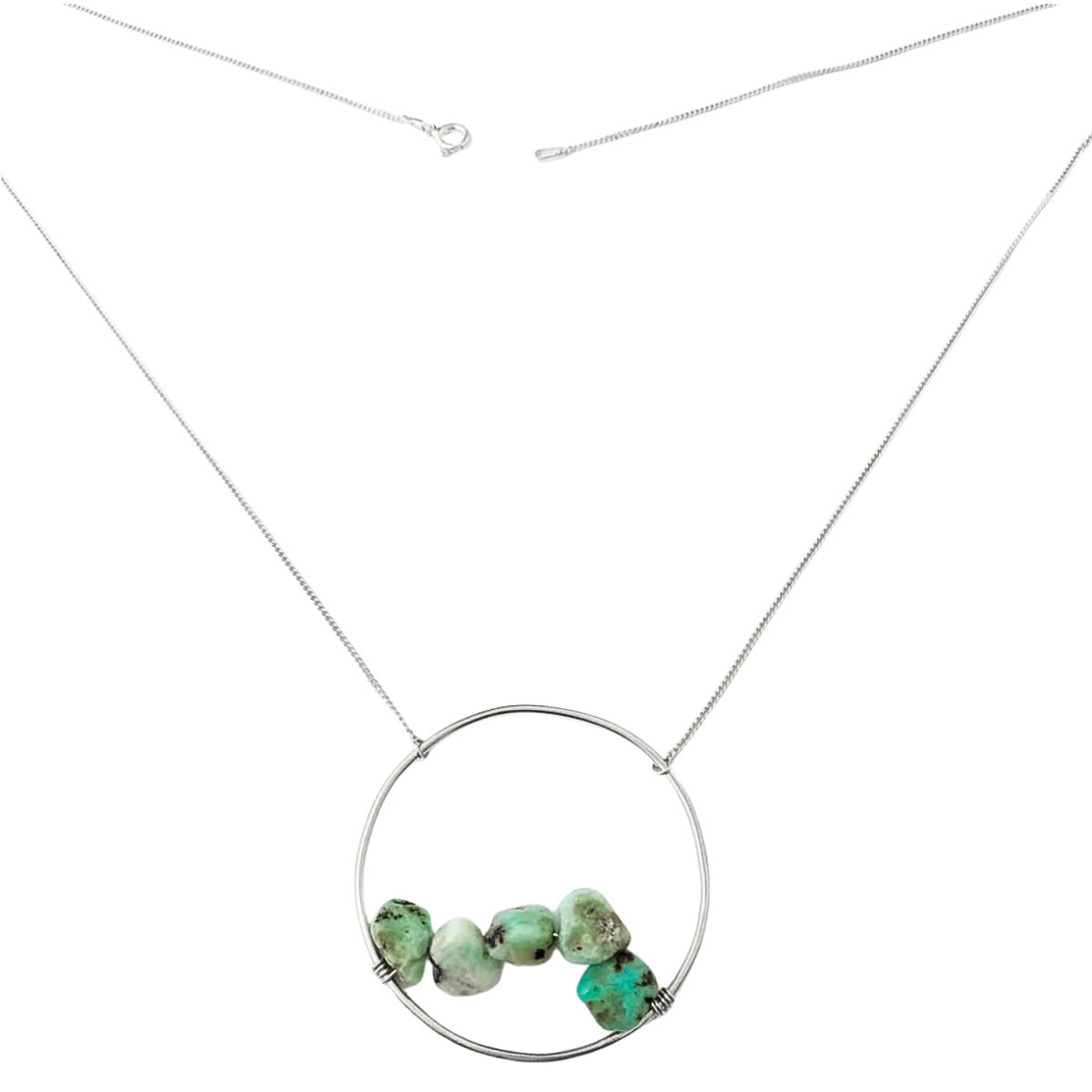 COLAR DE PRATA 925 COM LARIMAR
