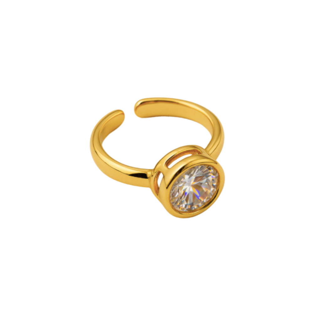 ANEL LUMINA - REVESTIDO A OURO 18K