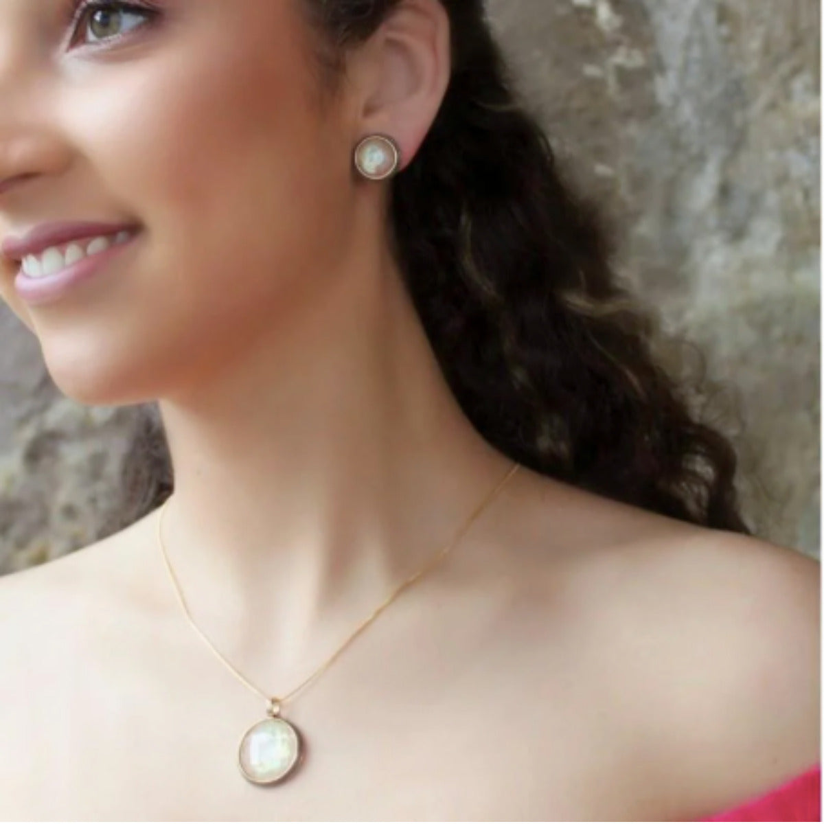 CONJUNTO OPALA DO MAR - BANHO OURO